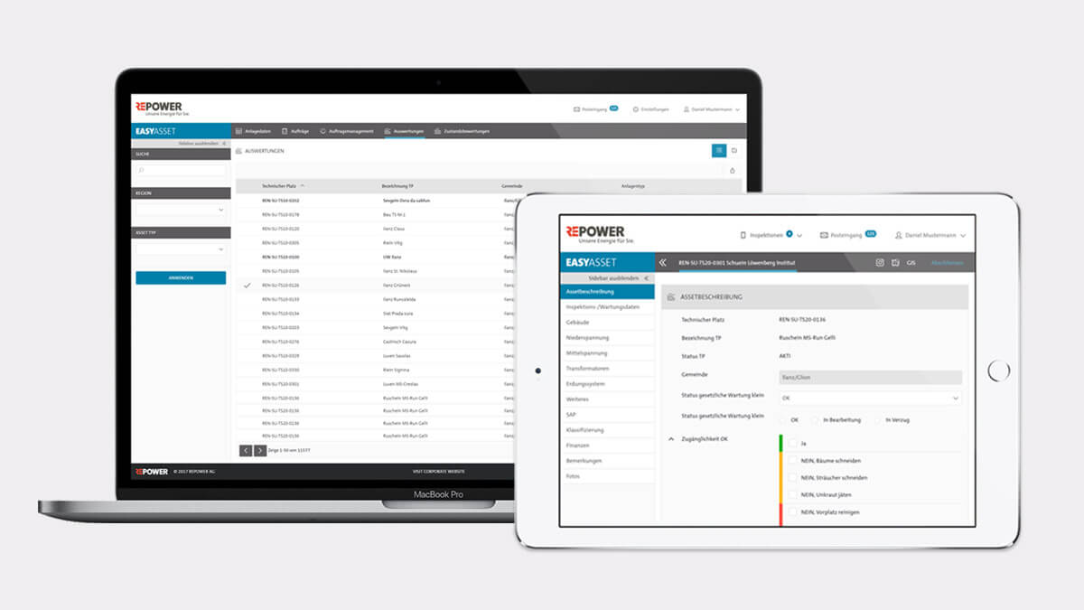 Die neue Oberfläche wurde responsive umgesetzt, da das Tool auch im Feld genutzt wird