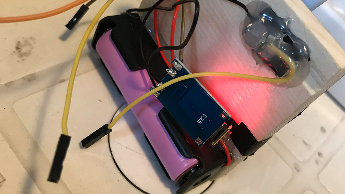 Bodenelektronik mit Li-Ion Akku