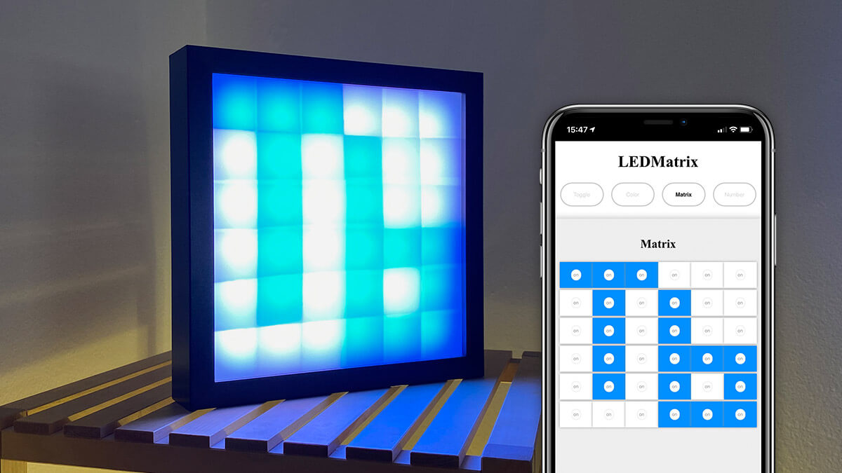 Fertige LEDMatrix mit App zur Steuerung